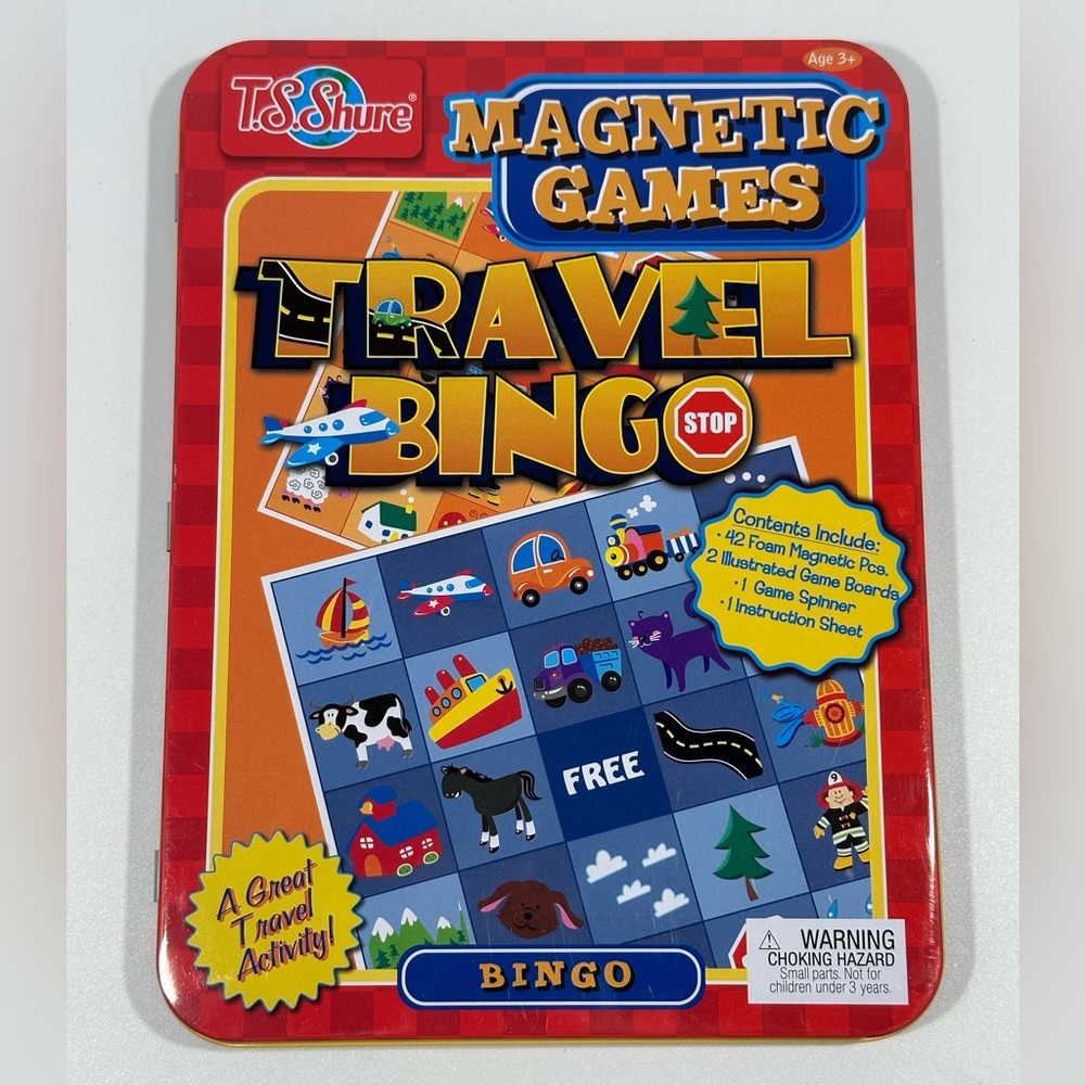 Travel Bingo Magnetic Game NWOT Vacation